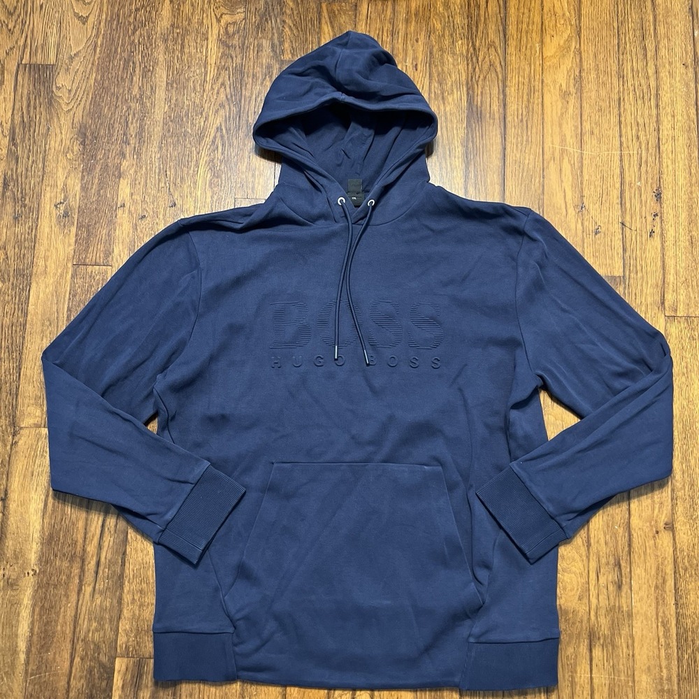 Hugo Boss Hoodie Size XXL Navy Cotton